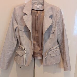Merona Women's Cream Striped Blazer